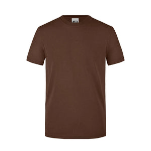 T-shirt Mens Workwear marrone / XS - personalizzabile con logo