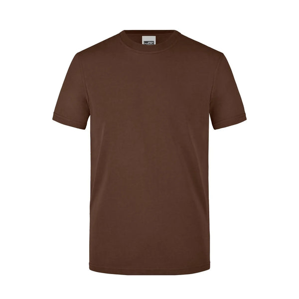 T-shirt Mens Workwear marrone / XS - personalizzabile con logo