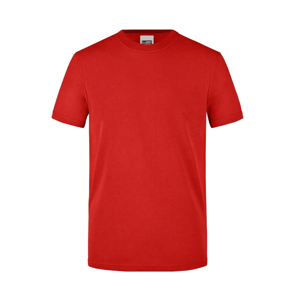 T-shirt Mens Workwear rosso / XS - personalizzabile con logo