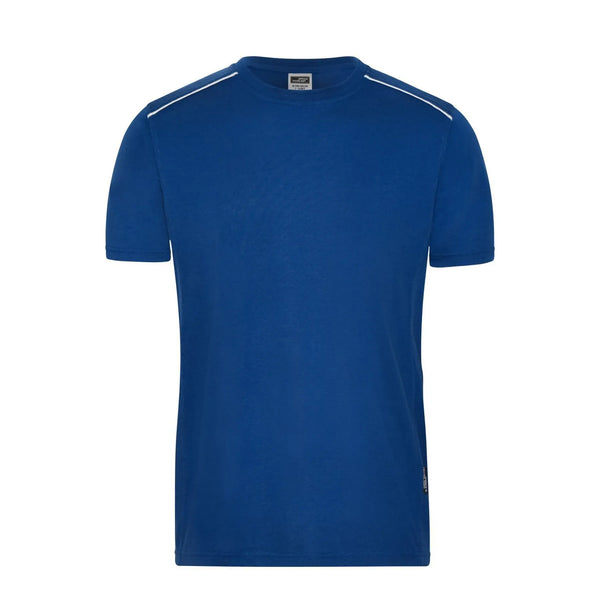 T-shirt Mens Workwear - Solid blu / XS - personalizzabile con logo