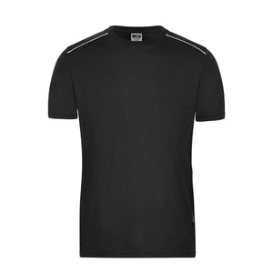 T-shirt Mens Workwear - Solid nero / XS - personalizzabile con logo