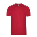 T-shirt Mens Workwear - Solid rosso / XS - personalizzabile con logo