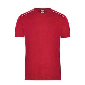T-shirt Mens Workwear - Solid rosso / XS - personalizzabile con logo
