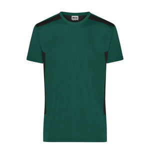 T-shirt Mens Workwear - Strong dark-green/black / XS - personalizzabile con logo