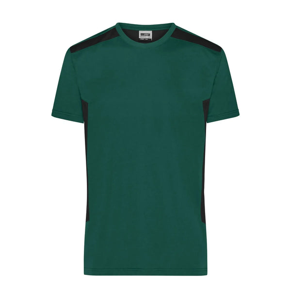 T-shirt Mens Workwear - Strong dark-green/black / XS - personalizzabile con logo
