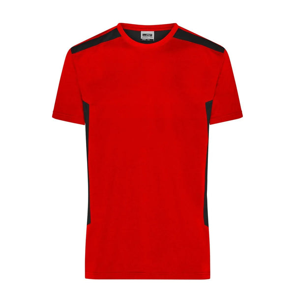 T-shirt Mens Workwear - Strong rosso / XS - personalizzabile con logo
