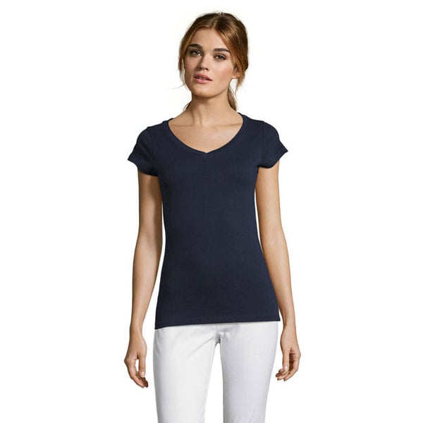 T-Shirt Moon Donna  150G blu navy / S - personalizzabile con logo