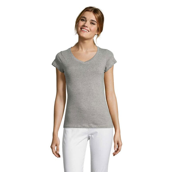 T-Shirt Moon Donna  150G grigio / S - personalizzabile con logo