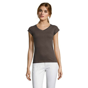 T-Shirt Moon Donna  150G Grigio Scuro / S - personalizzabile con logo