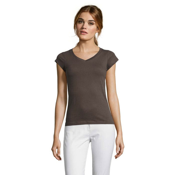 T-Shirt Moon Donna  150G Grigio Scuro / S - personalizzabile con logo