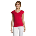 T-Shirt Moon Donna  150G Rosso / S - personalizzabile con logo
