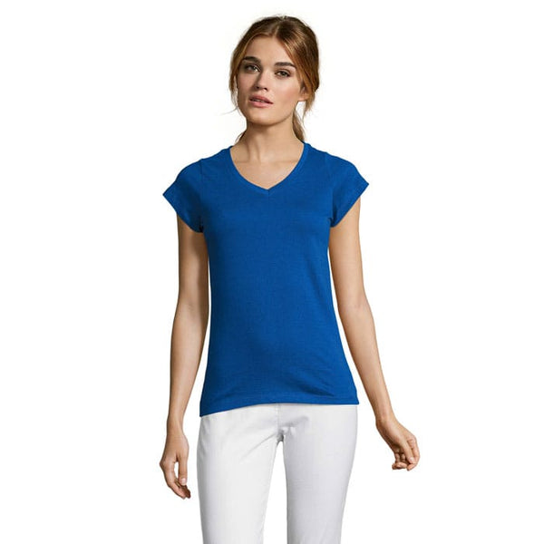 T-Shirt Moon Donna  150G royal / S - personalizzabile con logo