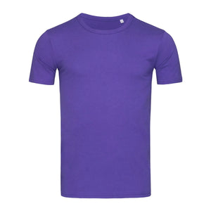 T-shirt Morgan Crew Neck viola / S - personalizzabile con logo