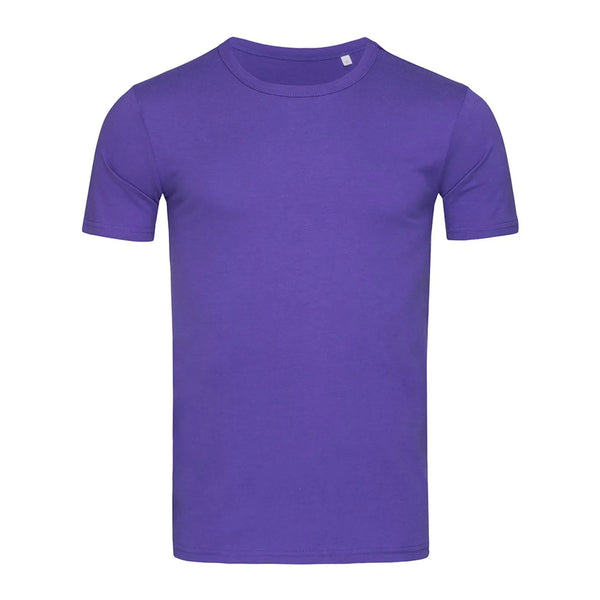 T-shirt Morgan Crew Neck viola / S - personalizzabile con logo