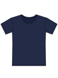 T-shirt Oversize in cotone riciclato blu navy / XS - personalizzabile con logo