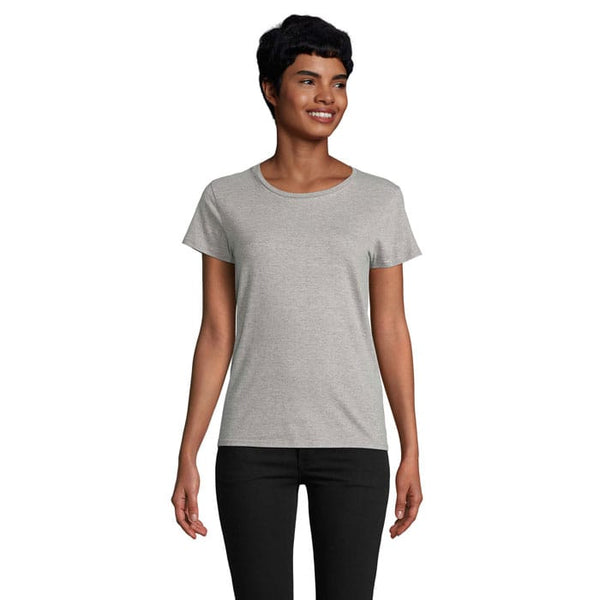 T-Shirt Pioneer Donna 175G Grigio Melange / S - personalizzabile con logo