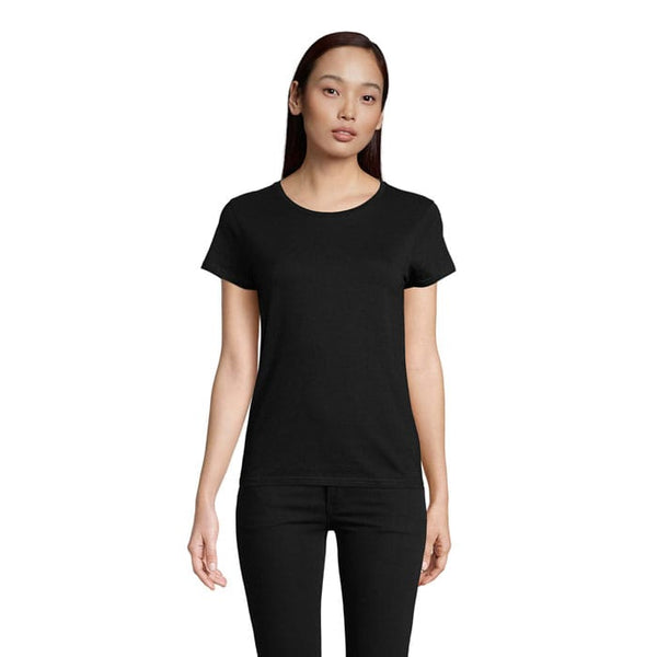 T-Shirt Pioneer Donna 175G nero / S - personalizzabile con logo