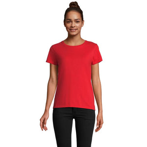 T-Shirt Pioneer Donna 175G Rosso Brillante / S - personalizzabile con logo