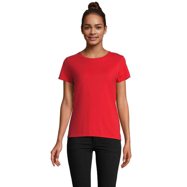 T-Shirt Pioneer Donna 175G Rosso Brillante / S - personalizzabile con logo