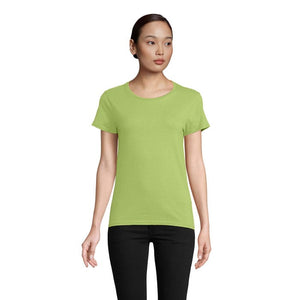 T-Shirt Pioneer Donna 175G verde calce / S - personalizzabile con logo