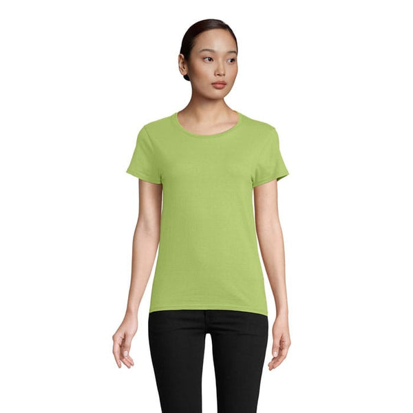 T-Shirt Pioneer Donna 175G verde calce / S - personalizzabile con logo