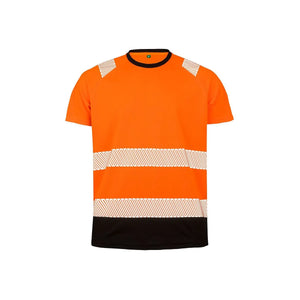 T-shirt Recycled Safety arancione / 2/3XL - personalizzabile con logo