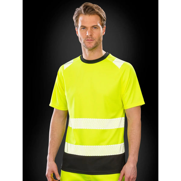 T-shirt Recycled Safety - personalizzabile con logo