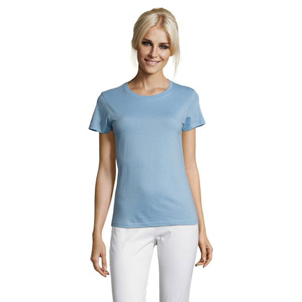 T-Shirt Regent Donna  150G Celeste / M - personalizzabile con logo