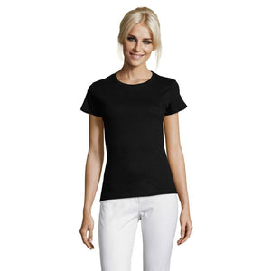 T-Shirt Regent Donna  150G nero / S - personalizzabile con logo