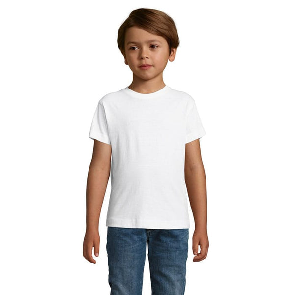 T-Shirt Regent Fit Kids 150G Bianco / M - personalizzabile con logo