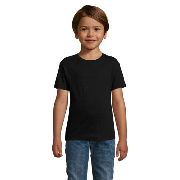 T-Shirt Regent Fit Kids 150G nero / M - personalizzabile con logo