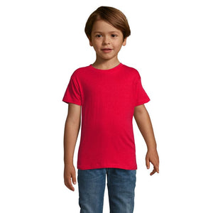 T-Shirt Regent Fit Kids 150G Rosso / M - personalizzabile con logo