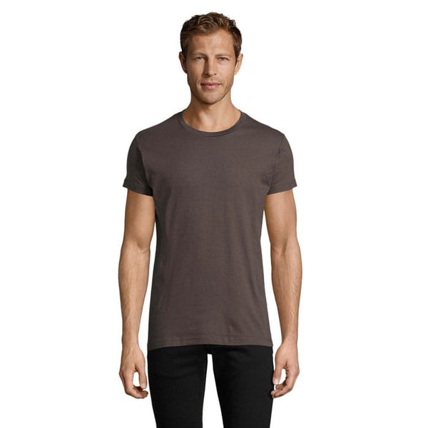 T-Shirt Regent Fit Uomo 150G Grigio Scuro / XS - personalizzabile con logo