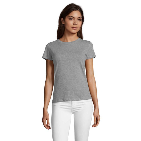 T-Shirt Regent Fit Women 150G grigio / S - personalizzabile con logo