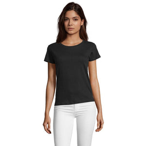 T-Shirt Regent Fit Women 150G nero / S - personalizzabile con logo