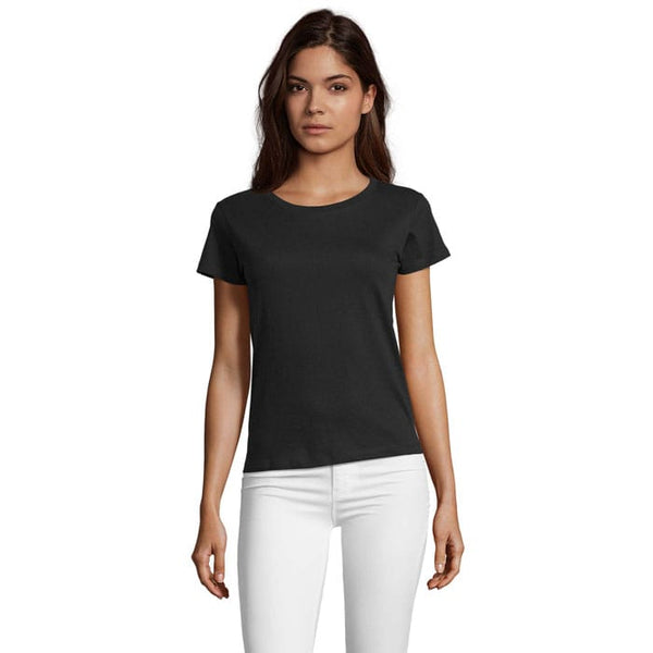 T-Shirt Regent Fit Women 150G nero / S - personalizzabile con logo