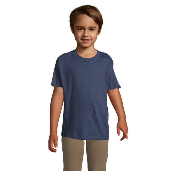 T-Shirt Regent Kids  150G Denim / M - personalizzabile con logo