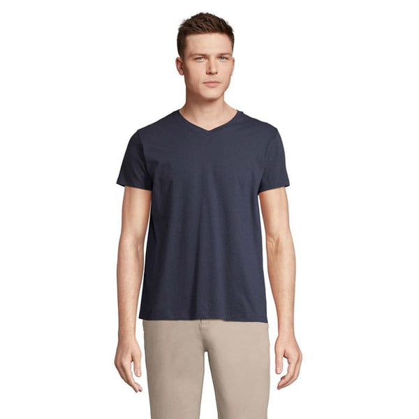 T-Shirt Regent V  V-Neck blu navy / XS - personalizzabile con logo
