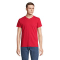 T-Shirt Regent V  V-Neck Rosso / XS - personalizzabile con logo