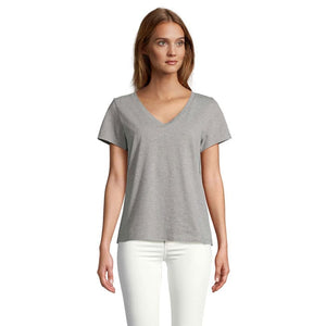 T-Shirt Regent V  Women grigio / XS - personalizzabile con logo