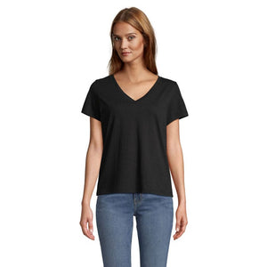 T-Shirt Regent V  Women nero / XS - personalizzabile con logo