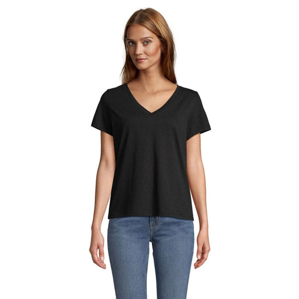 T-Shirt Regent V  Women nero / XS - personalizzabile con logo