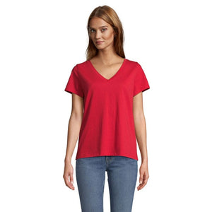 T-Shirt Regent V  Women Rosso / XS - personalizzabile con logo