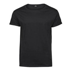 T-shirt Roll-Up Tee nero / S - personalizzabile con logo