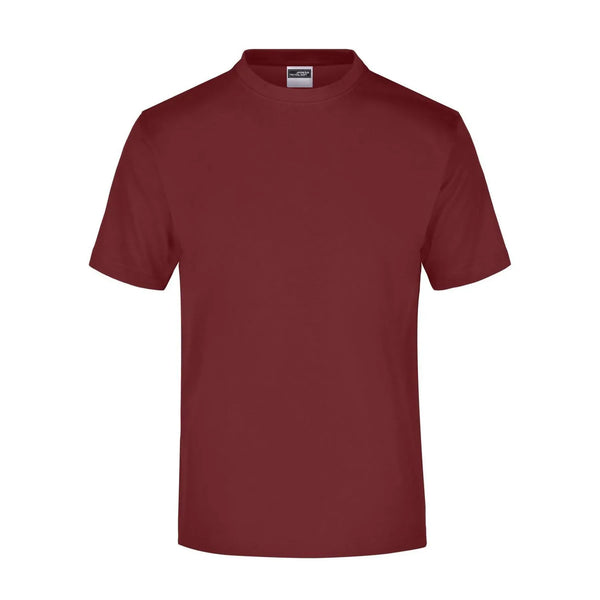 T-shirt Round-t-medium (150g/m²) bordeaux / S - personalizzabile con logo