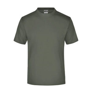 T-shirt Round-t-medium (150g/m²) olive / S - personalizzabile con logo