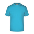 T-shirt Round-t-medium (150g/m²) turquoise / S - personalizzabile con logo