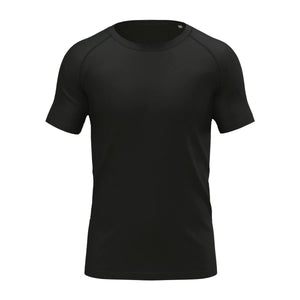 T-shirt Seamless Sports-t nero / S - personalizzabile con logo