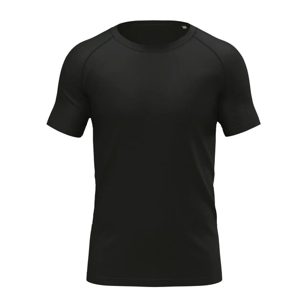 T-shirt Seamless Sports-t nero / S - personalizzabile con logo