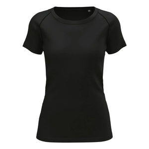 T-shirt Seamless Sports-t nero / XS - personalizzabile con logo
